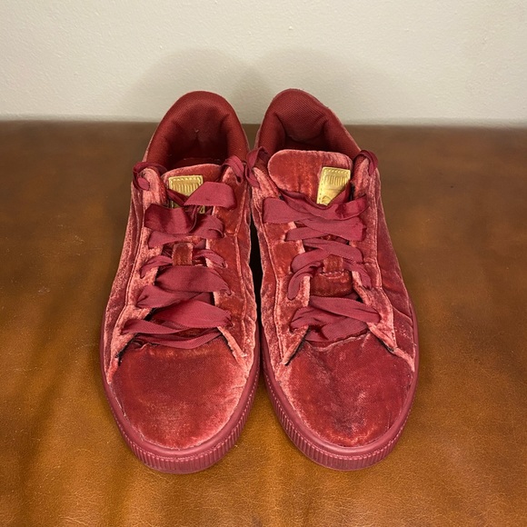 Puma Suede Low Top Sneakers Ribbon Shoelaces Size 6 - Picture 2 of 6